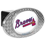 Atlanta Braves 2" MLB Oval Trailer Hitch Hitch